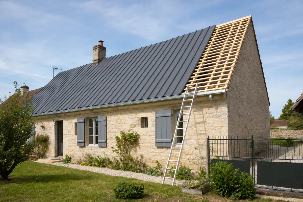 Couverture de toiture légère : poids au m² et matériaux