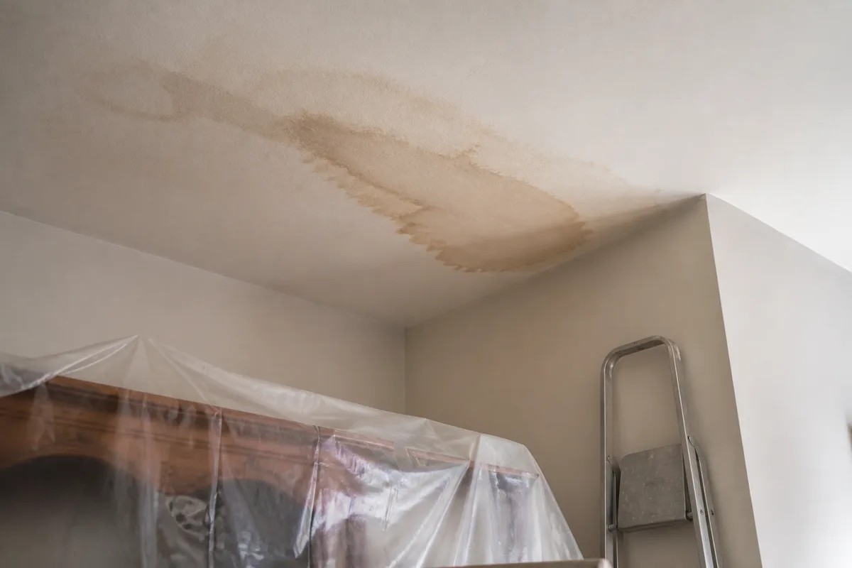 Après une fuite de toiture : remettre en état l'intérieur