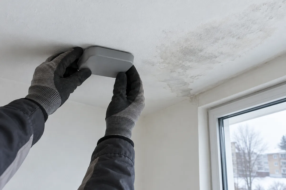 Toit-terrasse : infiltration ou condensation au plafond ?